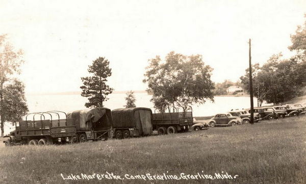 Camp Grayling - Old Postcard View